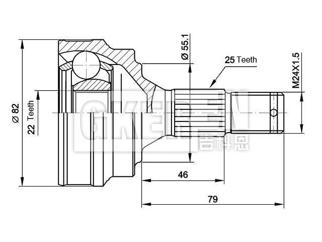 球笼修理包 CV Joint Kit:3273.17