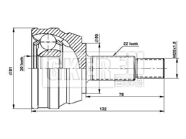 球笼修理包 CV Joint Kit:191 407 311H