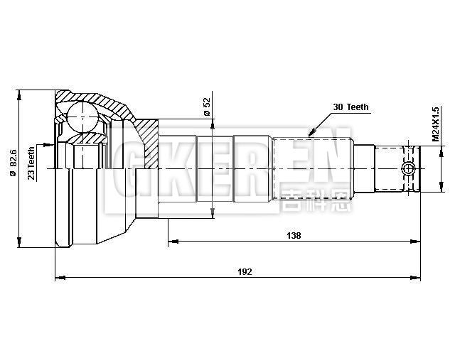 球笼修理包 CV Joint Kit:7232-91003