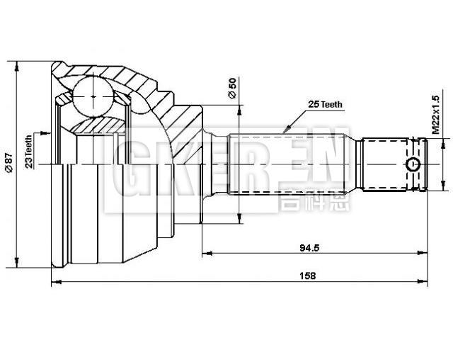 球笼修理包 CV Joint Kit:MB526353