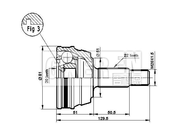 球笼修理包 CV Joint Kit:171 407 311D