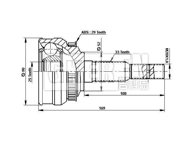 球笼修理包 CV Joint Kit:374176
