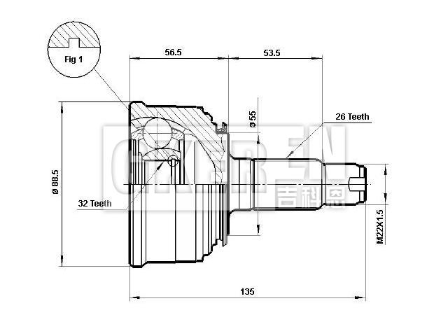 球笼修理包 CV Joint Kit:44010-SR3-J03