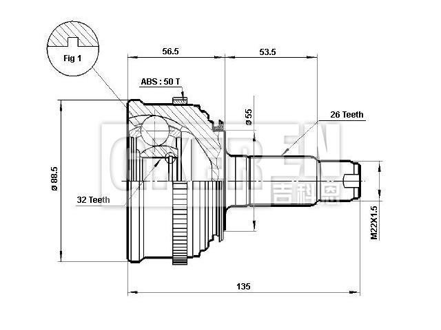 球笼修理包 CV Joint Kit:44011-SR3-J53