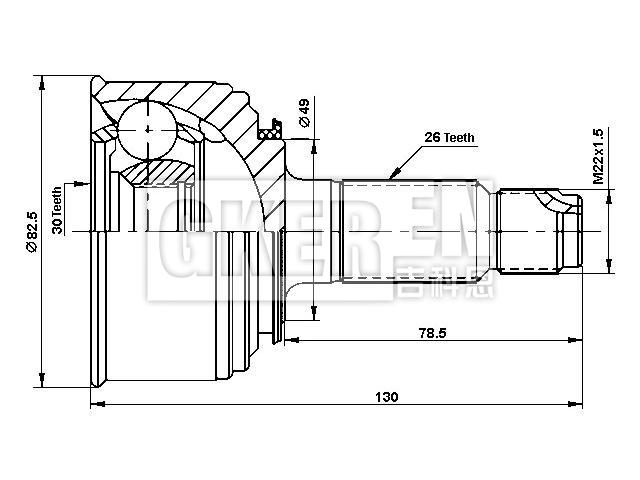 球笼修理包 CV Joint Kit:44011-SH3-G12