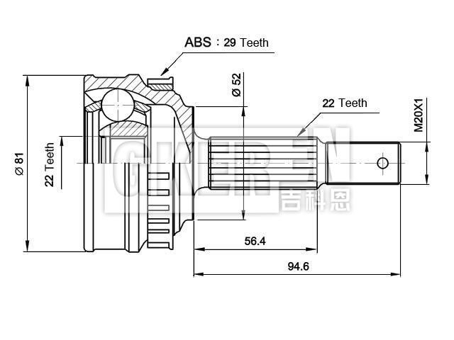 球笼修理包 CV Joint Kit:374175