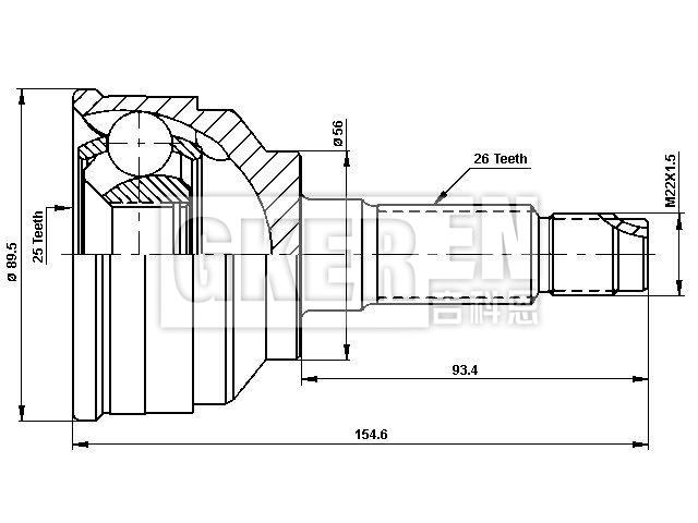 球笼修理包 CV Joint Kit:G033-25-500