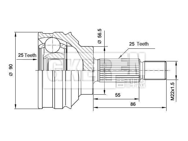 球笼修理包 CV Joint Kit:9102880