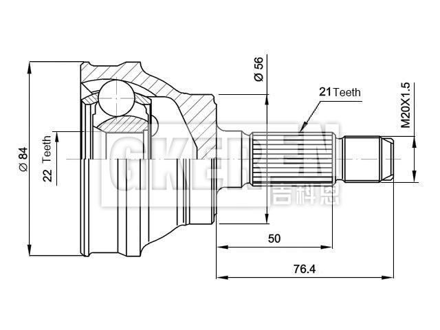 球笼修理包 CV Joint Kit:3272.00