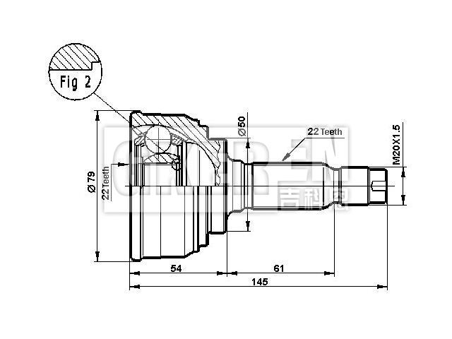 球笼修理包 CV Joint Kit:8-94108634-3