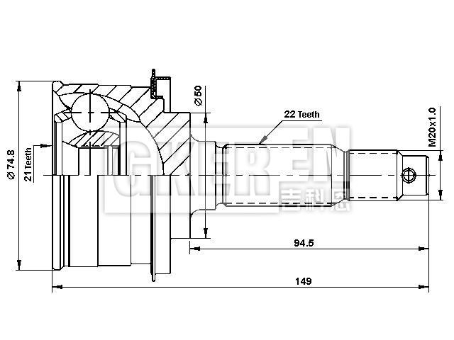 球笼修理包 CV Joint Kit:8-94158131-2