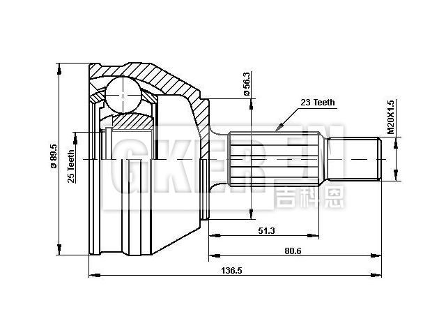 球笼修理包 CV Joint Kit:77 01 349 025