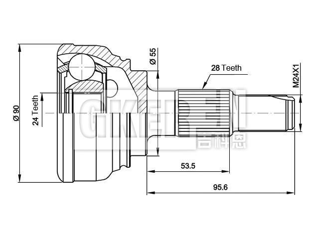 球笼修理包 CV Joint Kit:547682