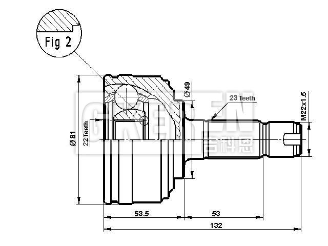 球笼修理包 CV Joint Kit:BAU4851