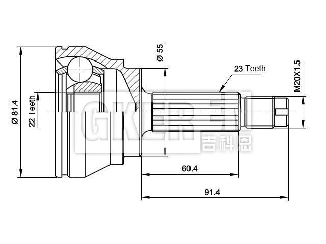 球笼修理包 CV Joint Kit:6079195