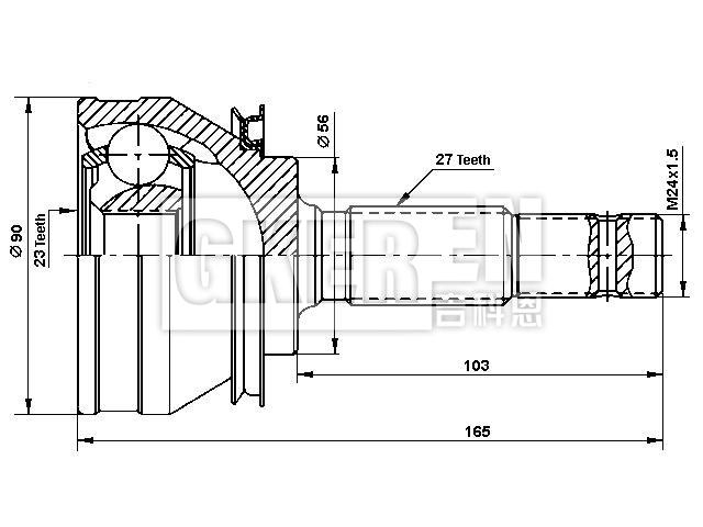 球笼修理包 CV Joint Kit:39100-02E02