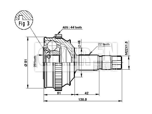 球笼修理包 CV Joint Kit:7631082