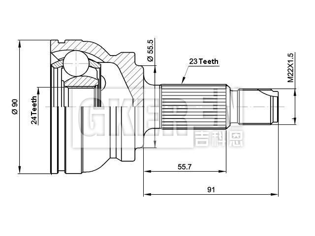 球笼修理包 CV Joint Kit:15-1108