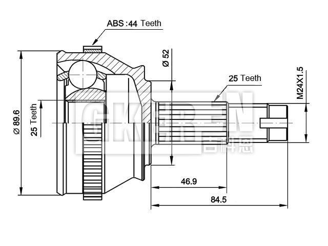 球笼修理包 CV Joint Kit:7646402