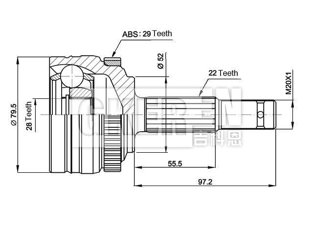 球笼修理包 CV Joint Kit:26032411