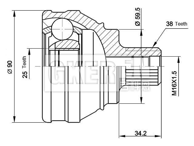 球笼修理包 CV Joint Kit:443 407 311