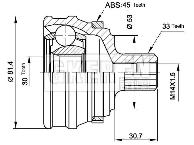 球笼修理包 CV Joint Kit:895 407 305