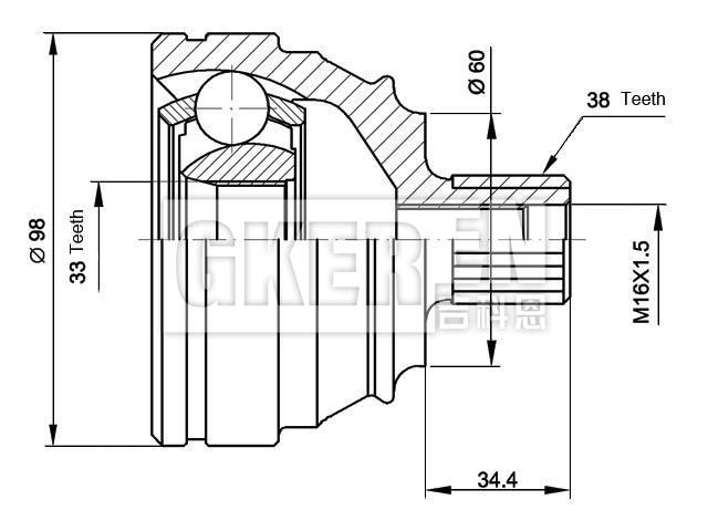 球笼修理包 CV Joint Kit:701 407 321B