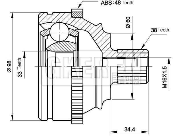 球笼修理包 CV Joint Kit:701 407 321C