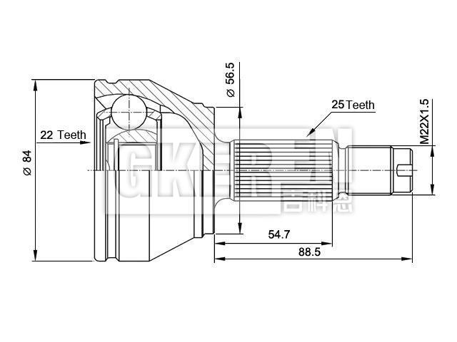 球笼修理包 CV Joint Kit:6483685