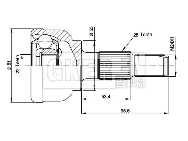 球笼修理包 CV Joint Kit:547680