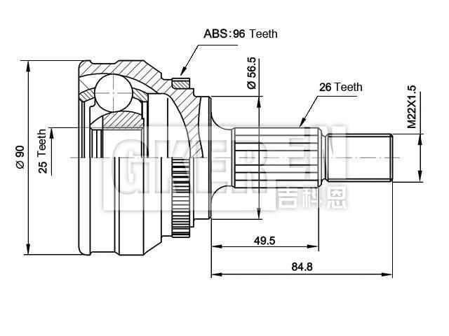 球笼修理包 CV Joint Kit:431 498 099F