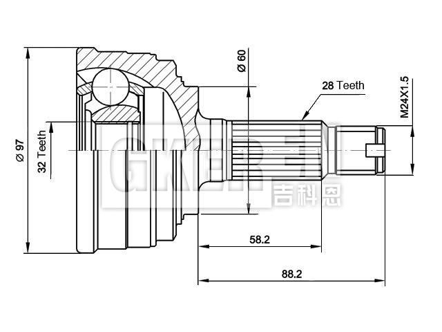 球笼修理包 CV Joint Kit:44011-SV4-N01