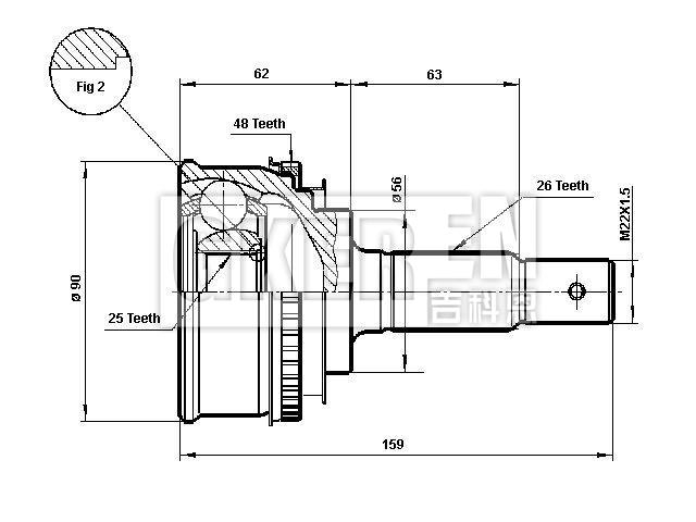 球笼修理包 CV Joint Kit:43410-20740