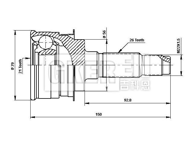球笼修理包 CV Joint Kit:F013-25-600