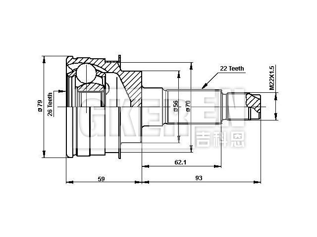 球笼修理包 CV Joint Kit:F024-25-600A