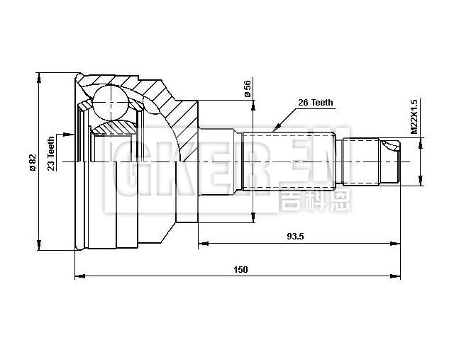 球笼修理包 CV Joint Kit:G024-25-500