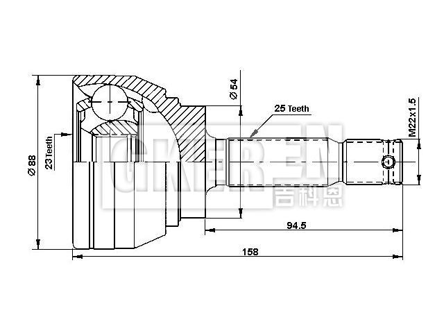 球笼修理包 CV Joint Kit:MB297991