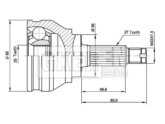 球笼修理包 CV Joint Kit:28021-AA052