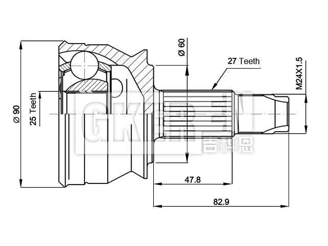 球笼修理包 CV Joint Kit:82466865