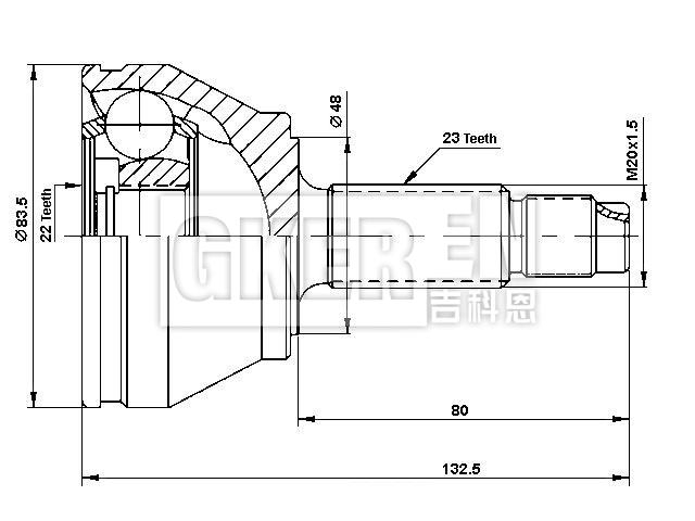 球笼修理包 CV Joint Kit:6485414