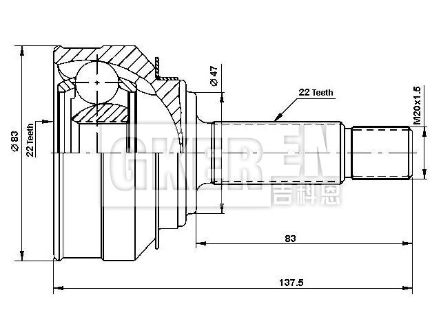 球笼修理包 CV Joint Kit:115 420 170