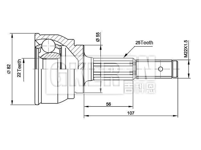 球笼修理包 CV Joint Kit:39100-0M000