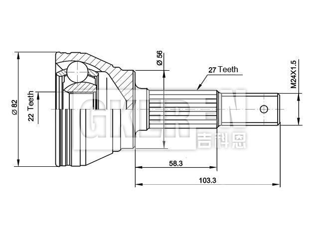 球笼修理包 CV Joint Kit:39100-73J00