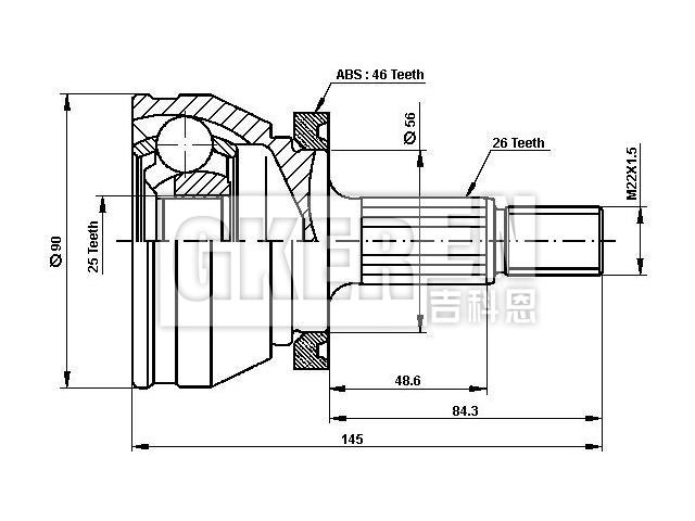 球笼修理包 CV Joint Kit:4000642