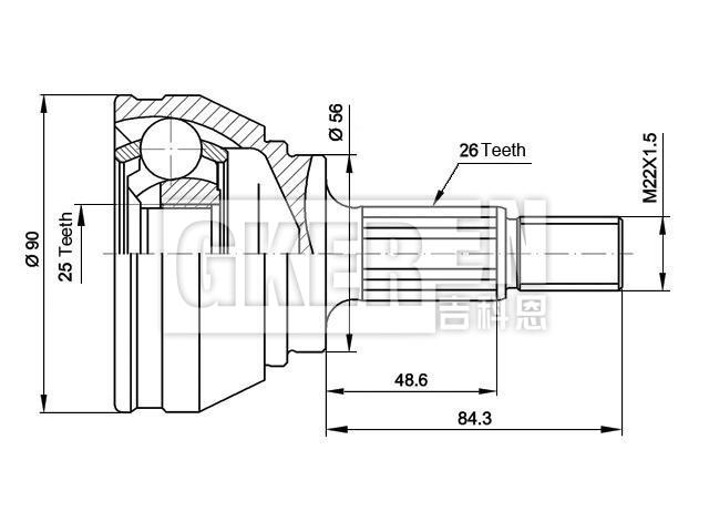 球笼修理包 CV Joint Kit:8952905
