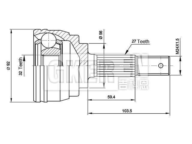球笼修理包 CV Joint Kit:39101-70J00
