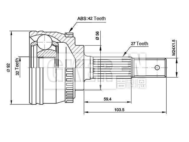 球笼修理包 CV Joint Kit:39100-71J10