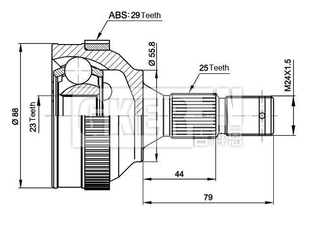 球笼修理包 CV Joint Kit:3272.E5