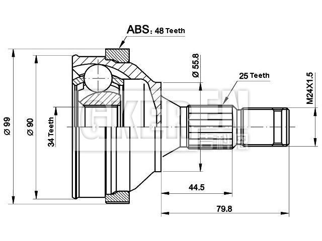 球笼修理包 CV Joint Kit:3272.C7