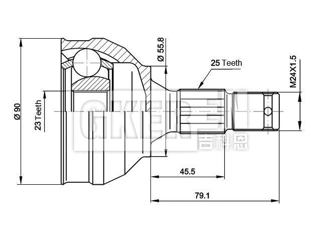 球笼修理包 CV Joint Kit:3272.02